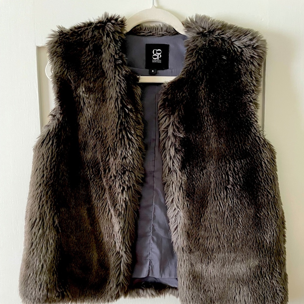 Barneys Co-Op faux fur vest